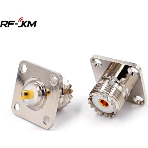 10PCS UHF Female SO239 Panel Chassis Mount Flange Deck Mount Solder Cup RF Connector