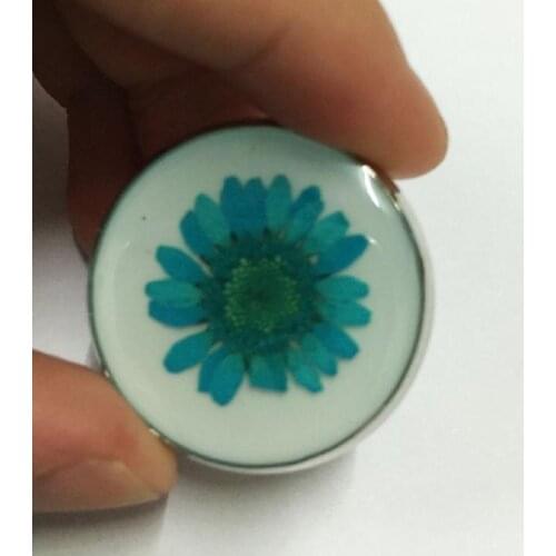 FREE SHIPPING 12 PCS Vintage erogenous white back real blue color sunflower ring