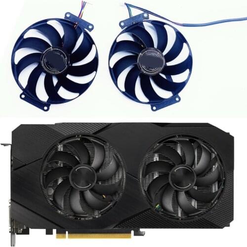 2pcs FDC10H12S9-C RTX 2060 SUPER 2070 GTX1660 Ti Cooling Fan For ASUS GTX 1660 1660Ti DUAL EVO OC RTX2060 Card Cooler Fan