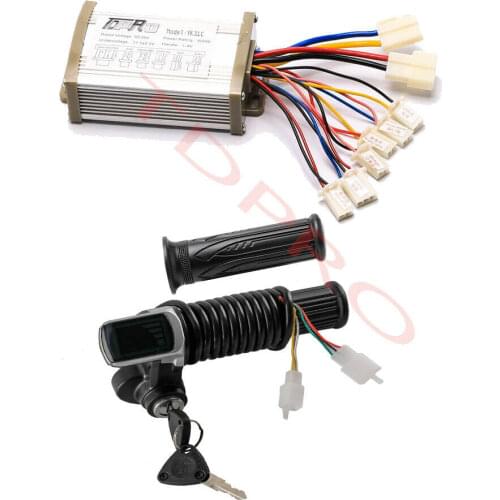 36V 800W Speed Controller Throttle Grips Ignition Key Switch E Bike Scooter ATV