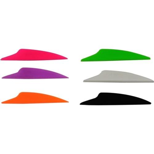 60Pcs Arrow 2.5" Dolphin Vane Fletch Fletching Accessories for Carbon Fiberglass Aluminum Arrow Shaft Archery Bow