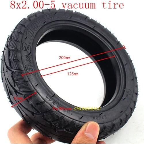 Lightning delievery 8-inch electric scooter vacuum tyre 8*2.00-5 electric scooter 8-inch 2.10-5 tyre tubeless tire 8*2.00-5