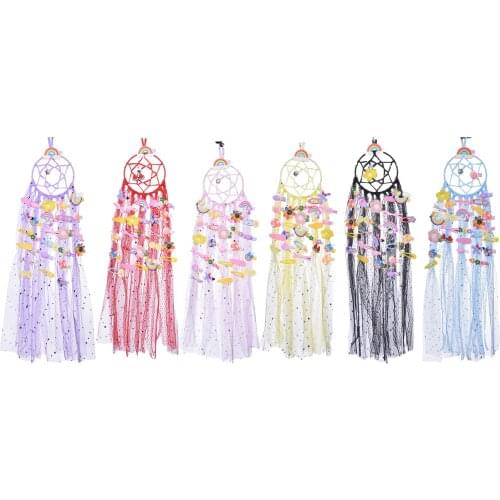 Dreamcatcher Hair Accessories Finishing Storage Wall Hanging Bow Hair Accessories Storage Box Suitable For Bedroom Decoration