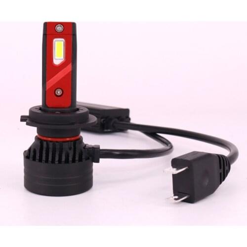 1 Set H7 F3 Car LED Headlight Bulbs 90W 10000LM G-XP Chips Dual Turbo Fan 6K White Car Front Lamps Exceed Bright Cutting Line