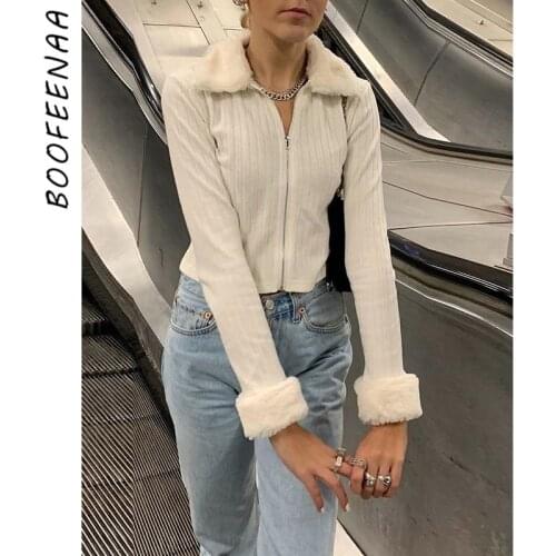 Женские модные кардиганы BOOFEENAA China At AliExpress