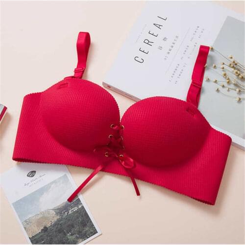 Hot Sexy Seamless Bra Push Up soutien gorge bh Adjustable Female Lingerie Super Push Up Bra Strapless Womens Invisible Bras