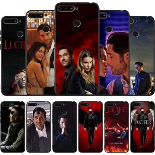 Lucifer TV Series black Silicone Phone Case For honor 30 20 Pro 8 8X 9 10 20 Lite Mate 10 20 30 Lite Pro cover