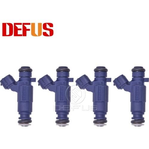 DEFUS High Quality 4X F01R00M029 Fuel Injector Nozzle Bico For Geely Volkswagen 3000 Vista 06 B52.0 Engine Value F 01R 00M 029