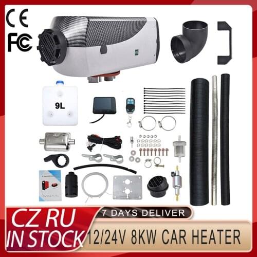 12V 24V 5/8KW Diesel Heater Websato Eberspacher Automobile Interior Heater Low Noise LCD Car Air Heater Car Fan Heater Universal