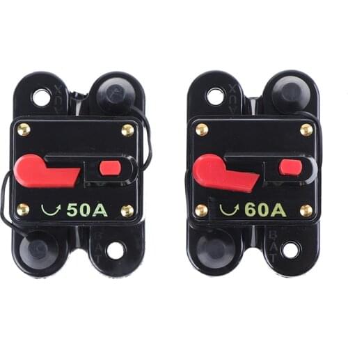 12V 24V DC Home Solar System Waterproof Circuit Breaker Reset Fuse Inverter