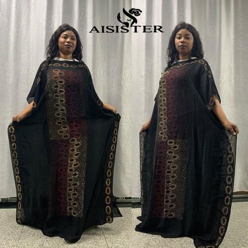 Kaftan Robe Africaine Feme Dashiki Maxi Dresses For Women Loose Diamond Africa Clothing Muslim Fashion Boubou New2021Free Ship