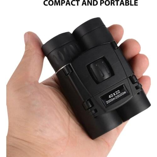 HD Mini Powerful Binoculars 2000M Long Range Folding Telescope BAK4 FMC Optics For Hunting Sports Outdoor Camping Travel