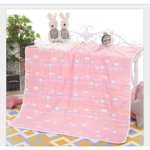 Summer Baby thin Quilt Newborn Comforter Baby Six-layer Gauze Bath Towel For Children Baby Blankets