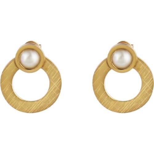Fashion Pearl Earring Stainless Steel Earrings For Women Stud Earrings Geometric Earrings Charm Earrings Jewelry Gifts