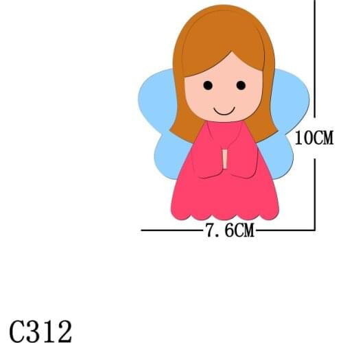 New Girl, princess, angel Wooden die Scrapbooking C-312 Cutting Dies Compatible with most die cutting machines