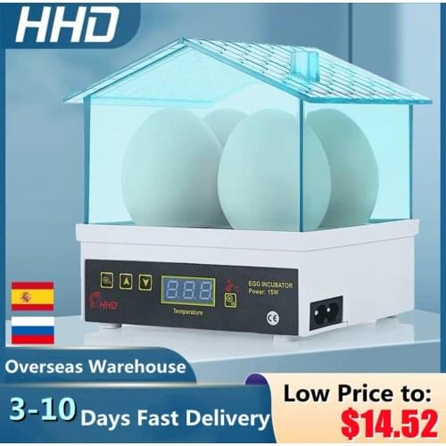 NEW Mini 4 Egg Incubator Poultry Hatchery Machine Automatic Brooder Chick Duck Birds Digital Temperature Control Incubation tool