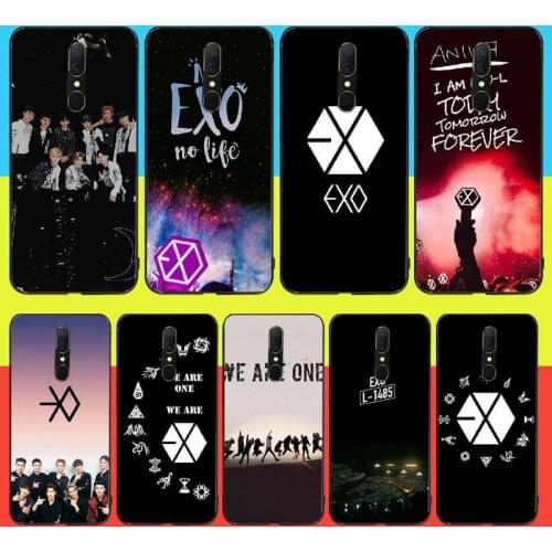 PENGHUWAN Kpop exo Black TPU Soft Phone Case Cover For Oppo A5 A9 2020 A11x A71 A73S A1K A83 case
