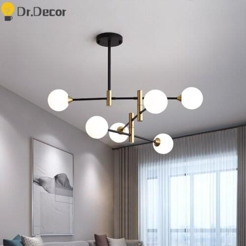 Modern Led Ceiling Chandeliers Lamp Minimalist Magic Beans Design Chandelier Lighting Living Room Hanging Lamps Light Fixtures