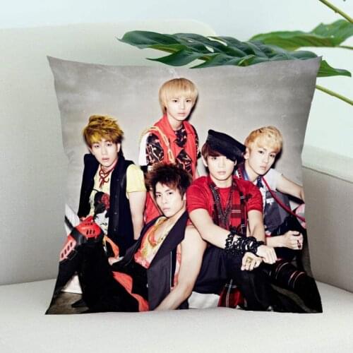 Shinee Pillow Cover Bedroom Home Office Decorative Pillowcase Square Zipper Pillow Cases Satin Soft