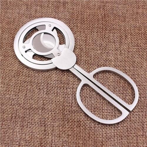 Triple 3 Blades Stainless Steel Plated Cigar Cutter Pocket Gadgets Zigarre Cutter Knife Cuban Cigars Scissors