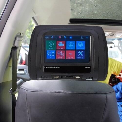 Universal Car Headrest Monitor MP5 Players Support USB/SD/FM Car Headrest Pillow Monitor interior Aceessories