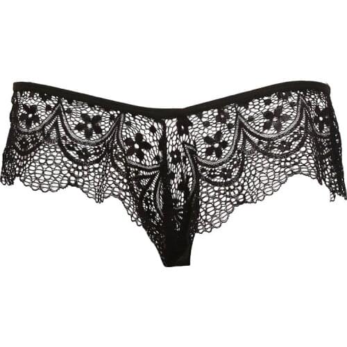 Sexy Lace Thong Panties Female Underwear For Women Seamless Mini G String Hollow Breathable Low Rise Briefs Brazilian Lingerie