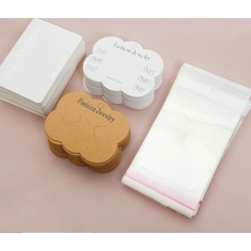 100pcs/lot Blank Kraft Paper Tag White Brown Label Round Square Tag For Handmade Party Gift Cards Jewelry Charms Decor 8.5x7cm