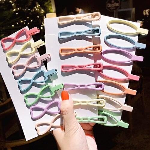 New 7PCS/Set Women Girls Cute Cartoon Bow Rabbit Heart Barrettes Sweet Hair Clips Headband Hairpins Fashion Hair Accessories