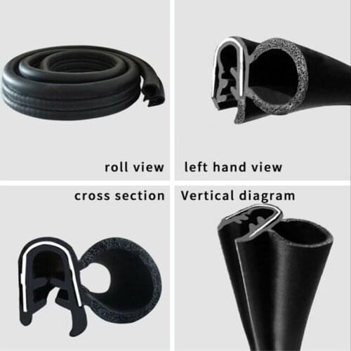 300cm Car Sealing Strip Accessory Black Decoration Replacement Wear resistant Door