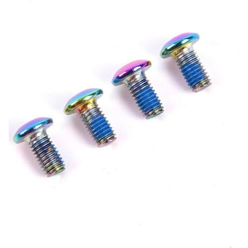 12pcs M5x10mm Disk Brake Rotor Bolts Titanium Mountain Bike Brakes Disc Rotor Screw Bike Brake Accessories