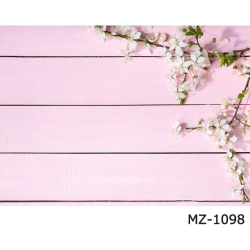 Photography Background Wood Board Backdrops Blossom Flowers Frame On Pink Wood Plank Photocall Photophone Photo Booth Studio