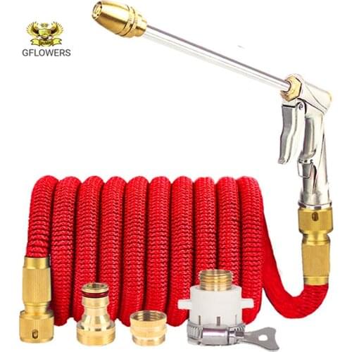 GFLOWERS 2021 hot sale garden hose hose retractable flexible retractable water hose garden magic hose car wash stretch set