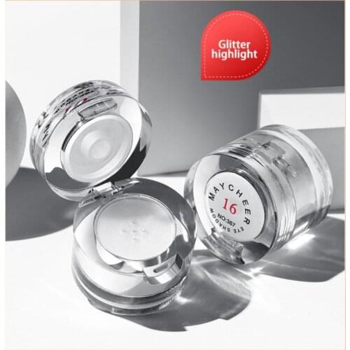 Monochrome Eyeshadow Highlight Powder Brighten Contour Pearly Glitter Eyeshadow Waterproof Sweatproof Makeup Cosmetics TSALM1
