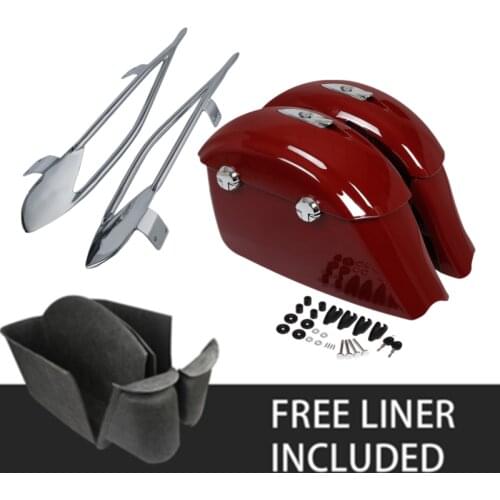 Motorcycle Saddlebag Electronic Latch Protector Rails For Indian Chieftain Dark Horse 2016-2018 Roadmaster 2015-2018 Springfield