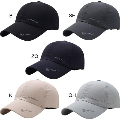 Men Quick-drying Summer Visor Cap Outdoor Sport Running Baseball Mesh Hat Adjustable Snapback Casual Hats Caps