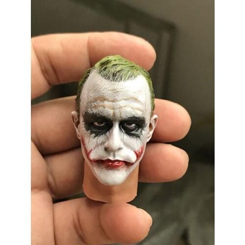 1/6 Scale Male Soldier Head Carved Creg 6.0 Clown Foreign Model Head Sculpture Model for 1:6 Male Action Figure Body