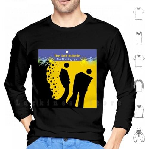 Flaming Lips " The Soft Bulletin " Simplified Album Cover Hoodies Long Sleeve Flaming Lips Soft Bulletin