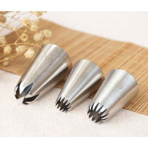 #6B 1B 4B Piping Nozzle Cake Decorating Icing Tips Stainless Steel Tube Nozzle Baking & Pastry Tools Bakeware