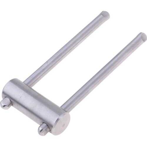 Stainless Steel Pool Snooker Billiards Round Cue Tip Shaper Press Shape Tool-Flat