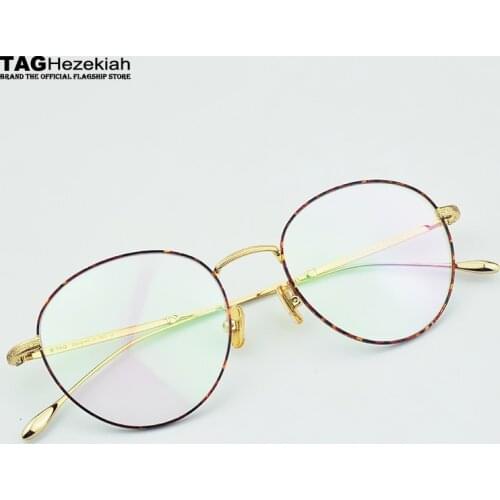 Glasses frame women 2019 new tag Hezekiah Brand Retro eyeglasses men Fashion Vintage computer prescription spectacles Goggles
