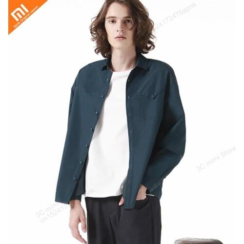 Original youpin mijia casual fashion shirt mens cool shirt autumn and summer long-sleeved shirt smart home