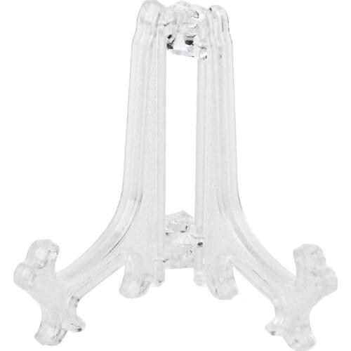 Mini Plastic Coin Display Easel Stand Card Medal Frame Golf Balls Holder White 87HA