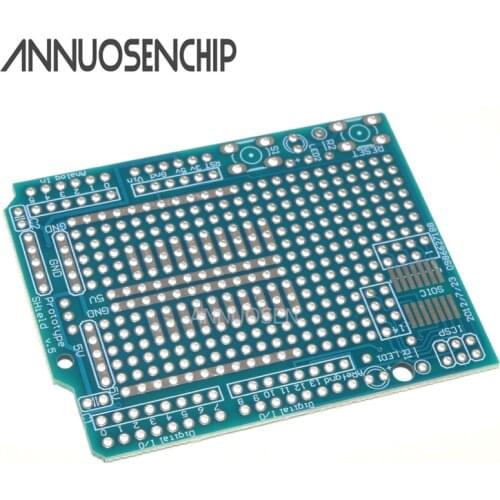 Prototype PCB Board For Arduino UNO R3 Shield Board FR-4 Fiber 2mm 2.54mm Pitch DIY