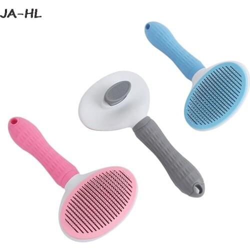 Pet Comb Brush Grooming Cats Hair Remove Selfcleaning Flea Comb for Dogs Grooming Toll Automatic Hair Brush Trimmer Removal Comb