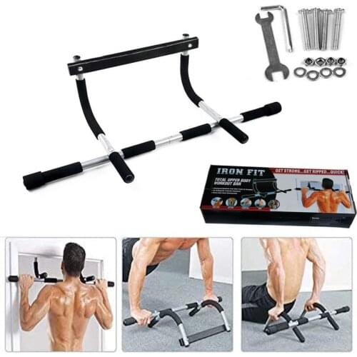 Adjustable Indoor Training Bar Multi-function Door Frame Doorway Pull Up Bar Wall Chin Up Bar Horizontal Bar Fitness Equipments