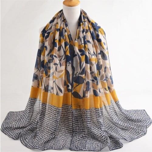 Scarves 2017 floral hijab,british style,leaves print scarf,Muslim hijab,shawls wrap,viscose flower scarf wrap,shawls and scarves
