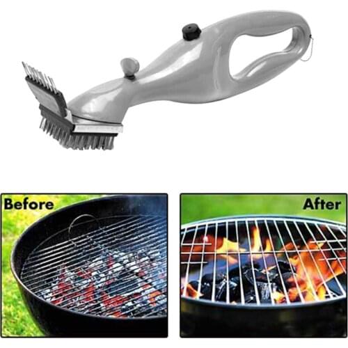 Barbecue Stainless Steel BBQ Cleaning Brush Churrasco Outdoor Grill Cleaner with Power of Steam Bbq Accessories Cooking Tools