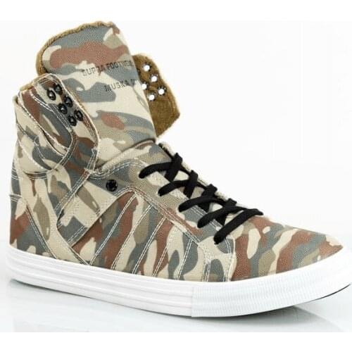Skytop Amulet-Camouflage Beige Mens Sneaker Shoes - Skate Shoes Hiphop Shoes