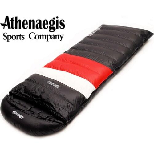 Athenaegis Fill 1800G Goose Down Sleeping Bag Adult Ultralight Hike Winter Tourist Outdoor Equipment Camping Sleep Bags