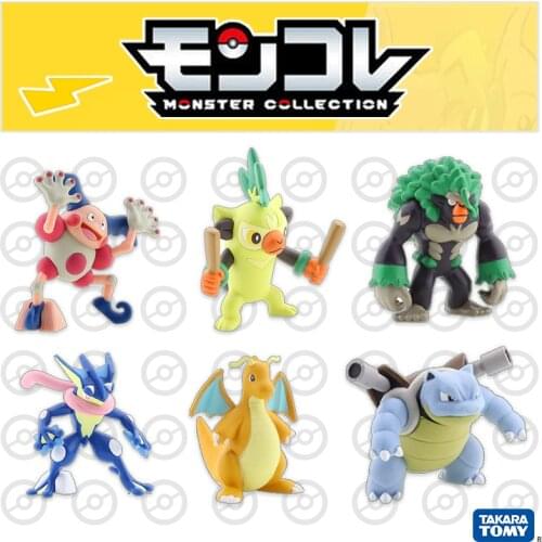 Takara Tomy Tomica Pokemon Pocket Monsters Moncolle Ex MS Series 3-5cm Mini Resin Anime Figure Toys For Children Collectibles
